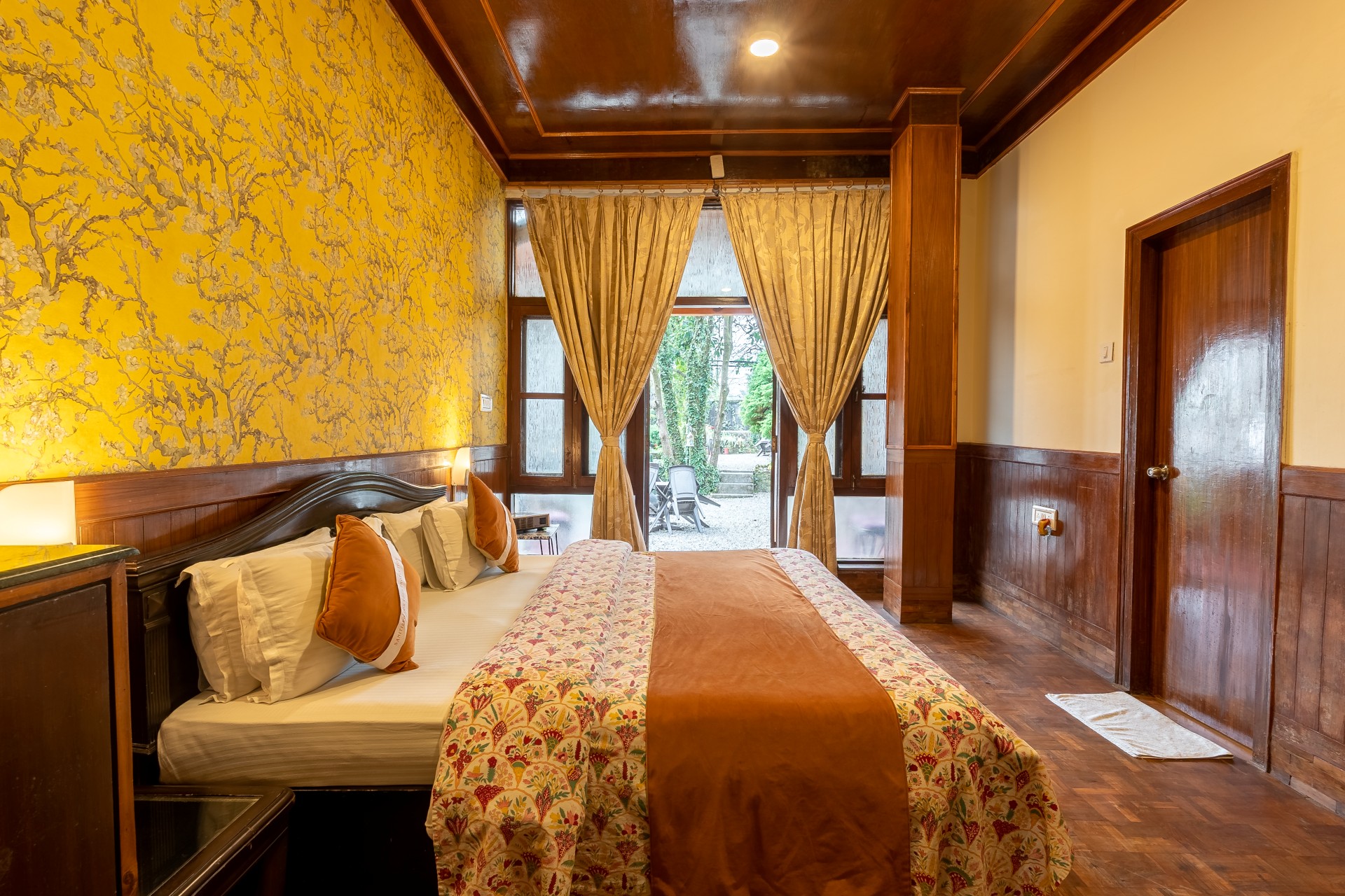 Kipling Suite earthy writer's haven bedroom at The Hive Cottage Nainital